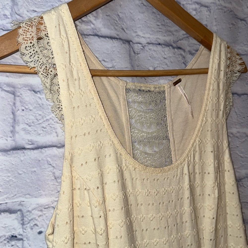 Free People | Cream Lace Dress - Picture 3 of 8